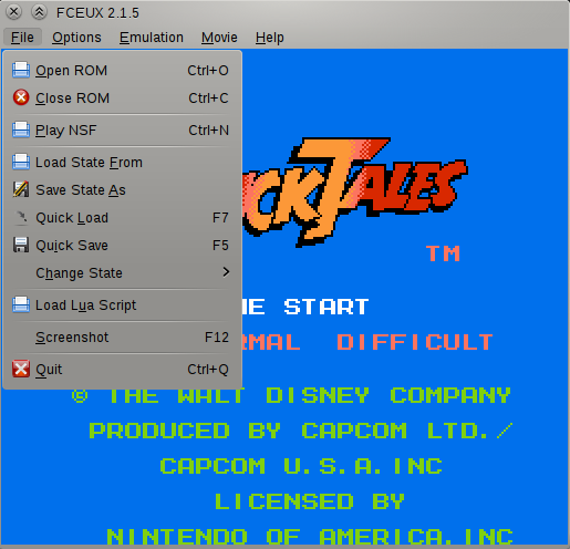 FCEUX v2.1.5 for Linux