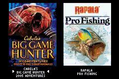 2 Games in 1 - Cabela's Big Game Hunter - 2005 Adventures + Rapala Pro Fishing (U)