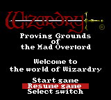 Wizardry I - Proving Grounds of the Mad Overlord