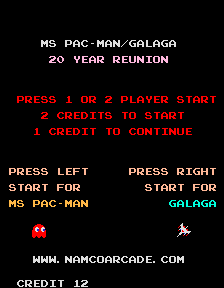 Ms. Pac-Man/Galaga - 20th Anniversary Class of 1981 Reunion (V1.08)
